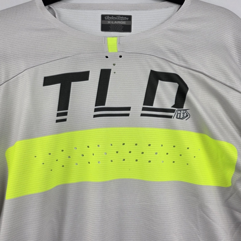 Troy Lee Designs SE Pro Jersey Grid Fog Flo Yellow XL Motocross MTB NWT - Picture 7 of 12